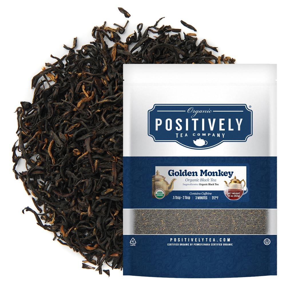 Organic Golden Monkey Black Tea Loose Leaf for Tea Lovers