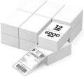 4x6 in Direct Thermal Shipping Labels - 6000 Pack, Fanfold