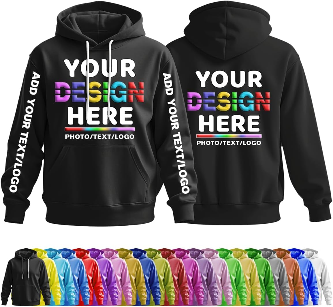 Personalized Custom Hoodies - Your Design, Your Style!