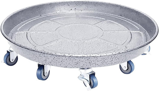 Round Plant Stand with Wheels for Indoor Outdoor Use