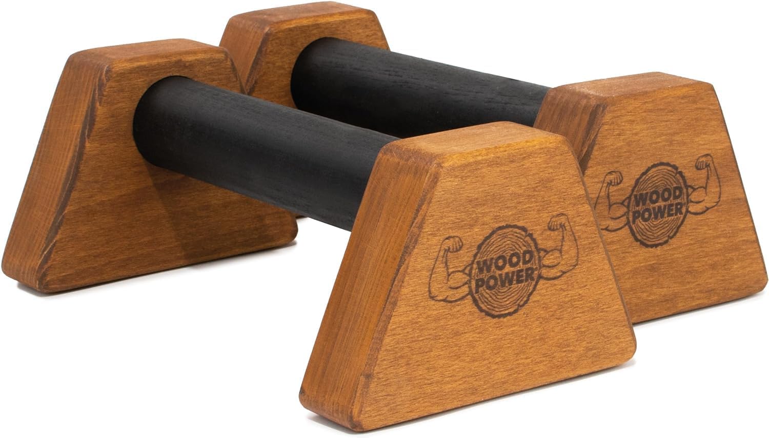Wooden Parallettes Push Up Bars for Joint-Friendly Training