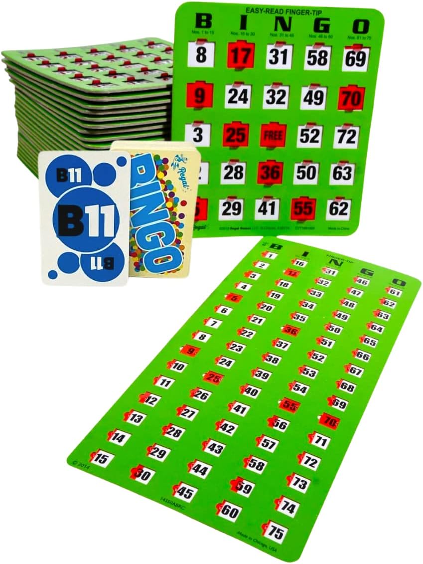 Regal Bingo Game Set for Adults and Kids - Fun Family Game Night