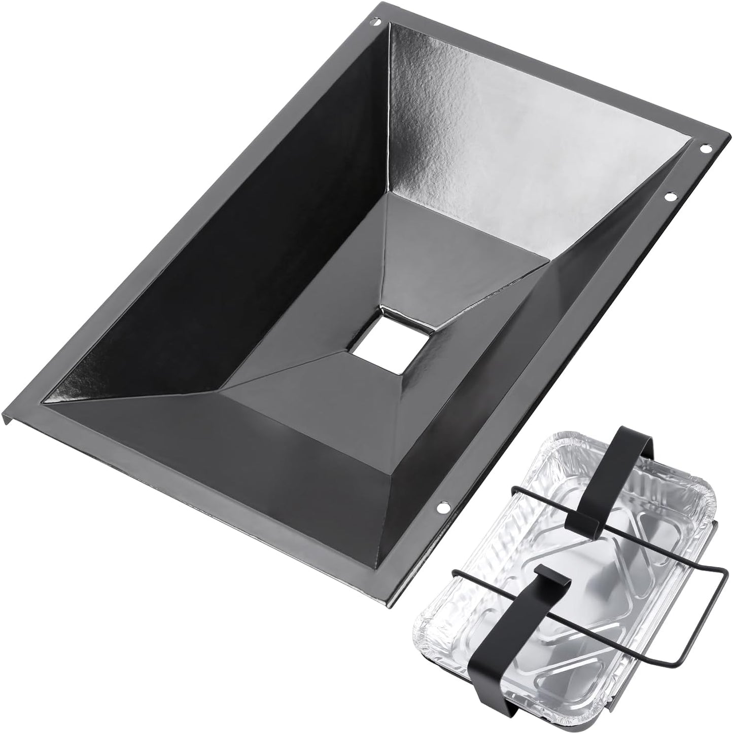 QuliMetal Grease Tray with Catch Pan for Weber Grills - Durable