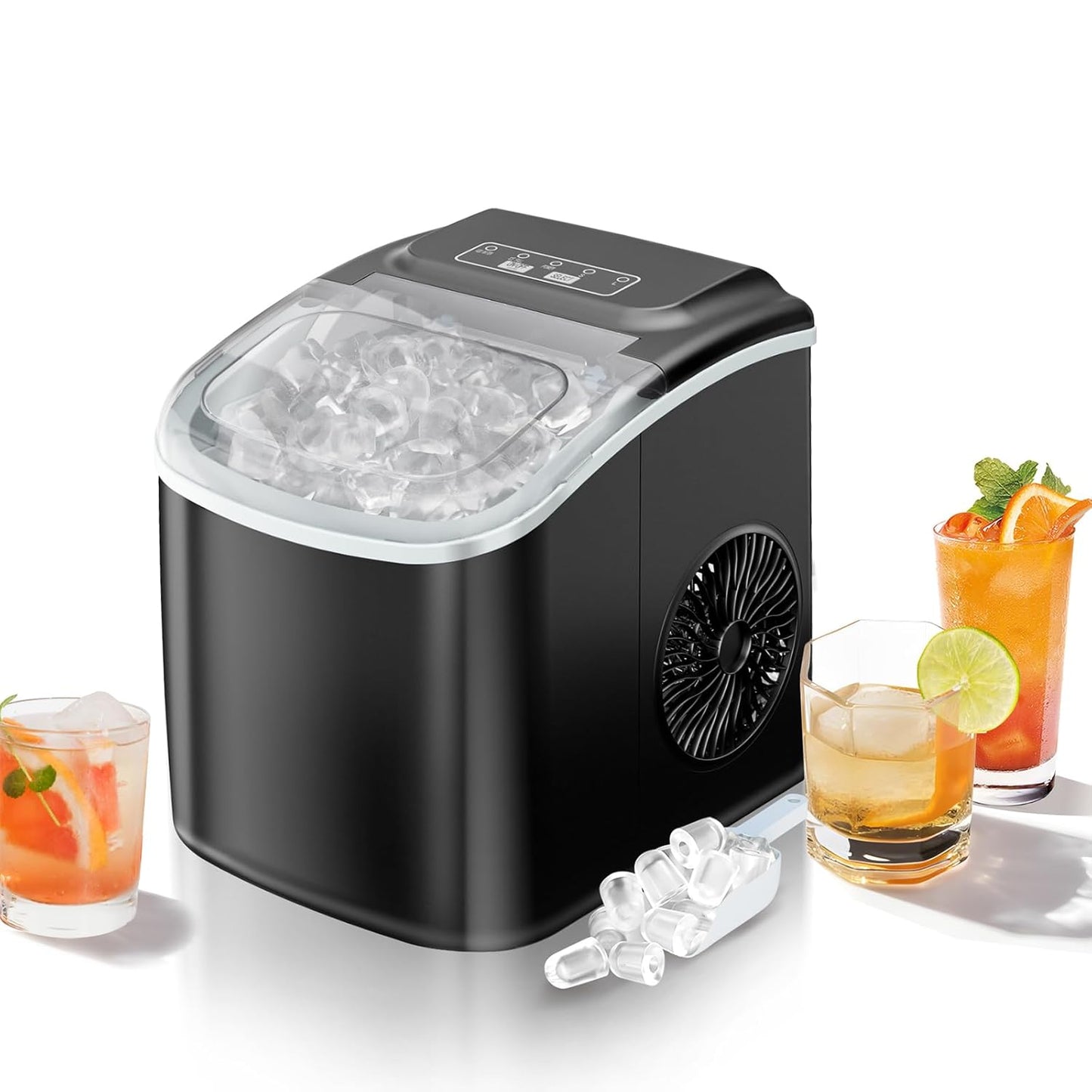 26LBS Per Day Portable Countertop Ice Maker for Home Use