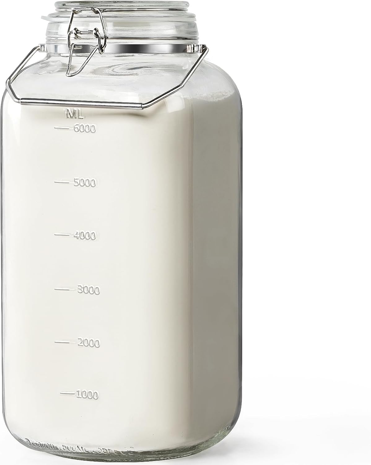 2 Gallon Glass Jar with Airtight Lid for Food Storage Needs