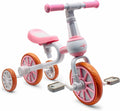 3-in-1 Toddler Bike Pink for 2-4 Year Olds - Adjustable First Ride