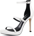 Stiletto Women High Heels 4.3 in Peep Toe Platform - Elegant Lift