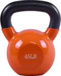 20-45 Lbs Kettlebell Set - Smooth Powder-Coated Cast Iron for Home