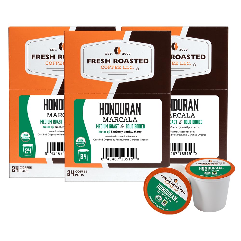 Organic Honduran Marcala Coffee Pods for K Cup Brewers