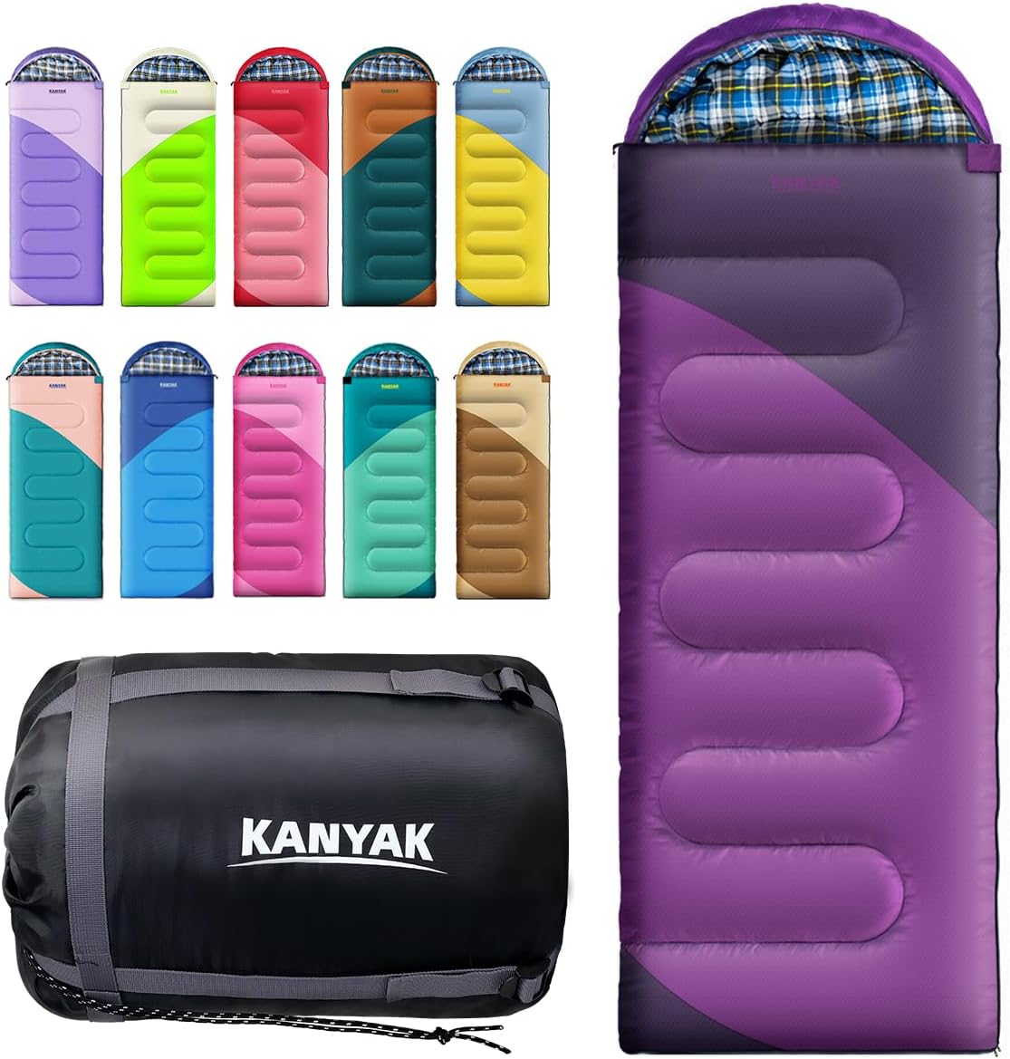 Camping Sleeping Bag for Cold Weather Adventures and Travel
