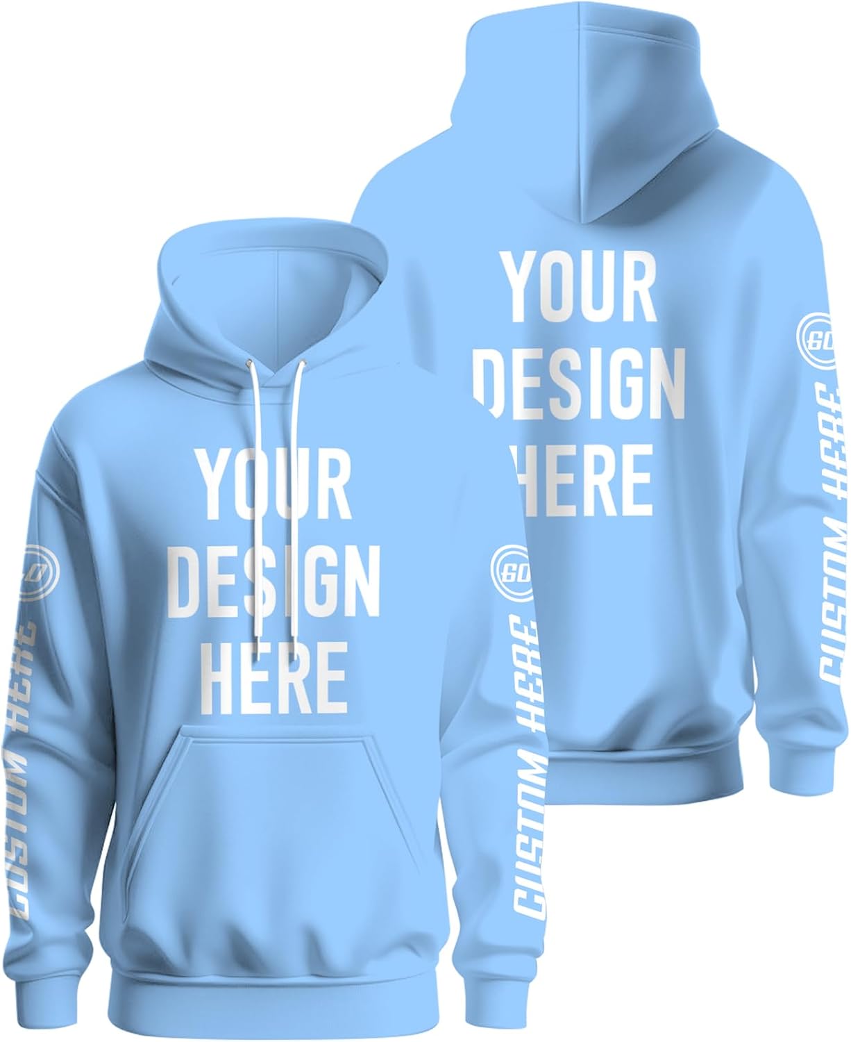 Personalized Men's Custom Hoodies - Workout Ready!