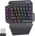 Wireless One Handed Mechanical Gaming Keyboard with RGB Backlight