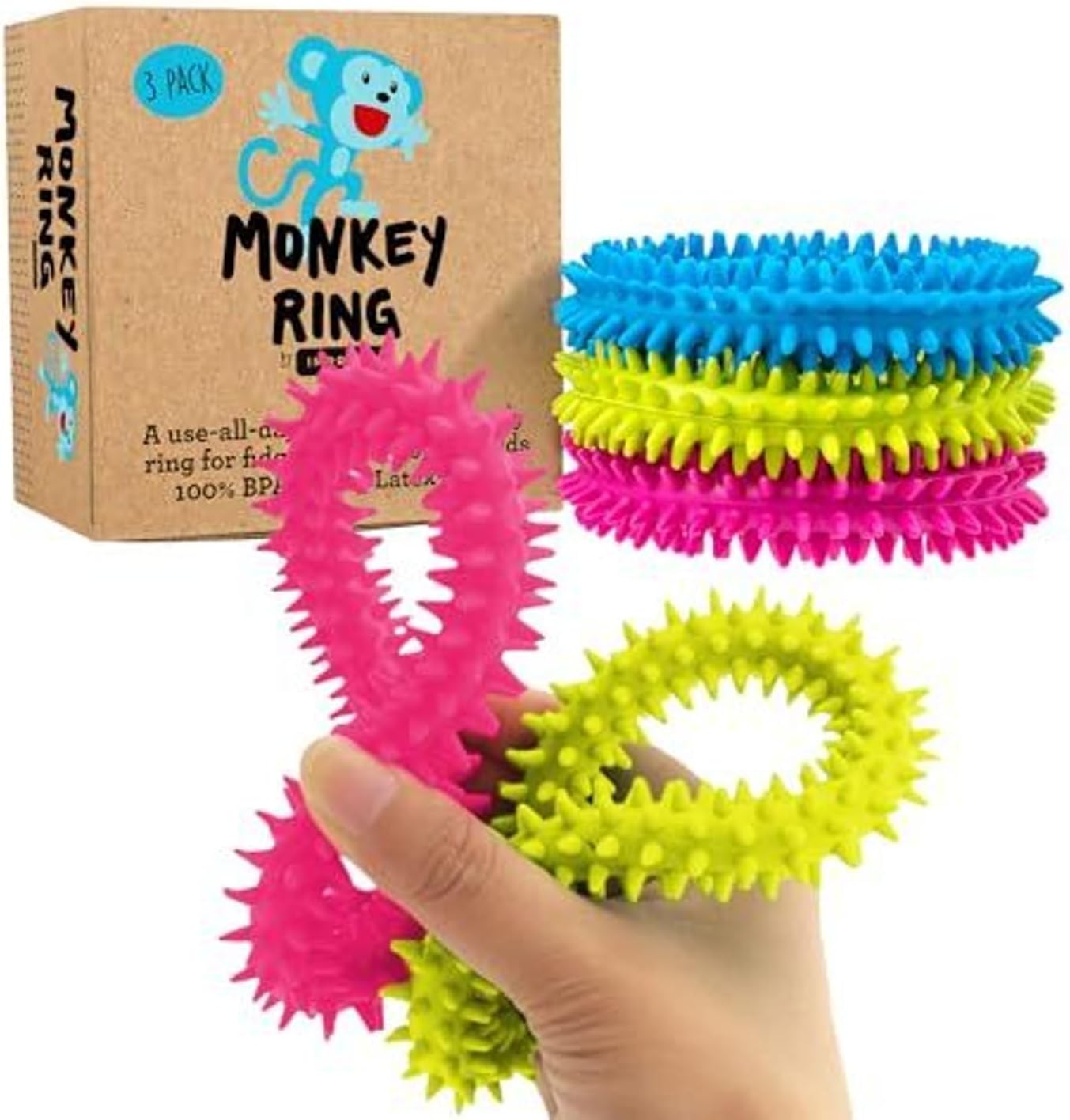IMPRESA Spiky Sensory Rings: Boost Focus & Fun!