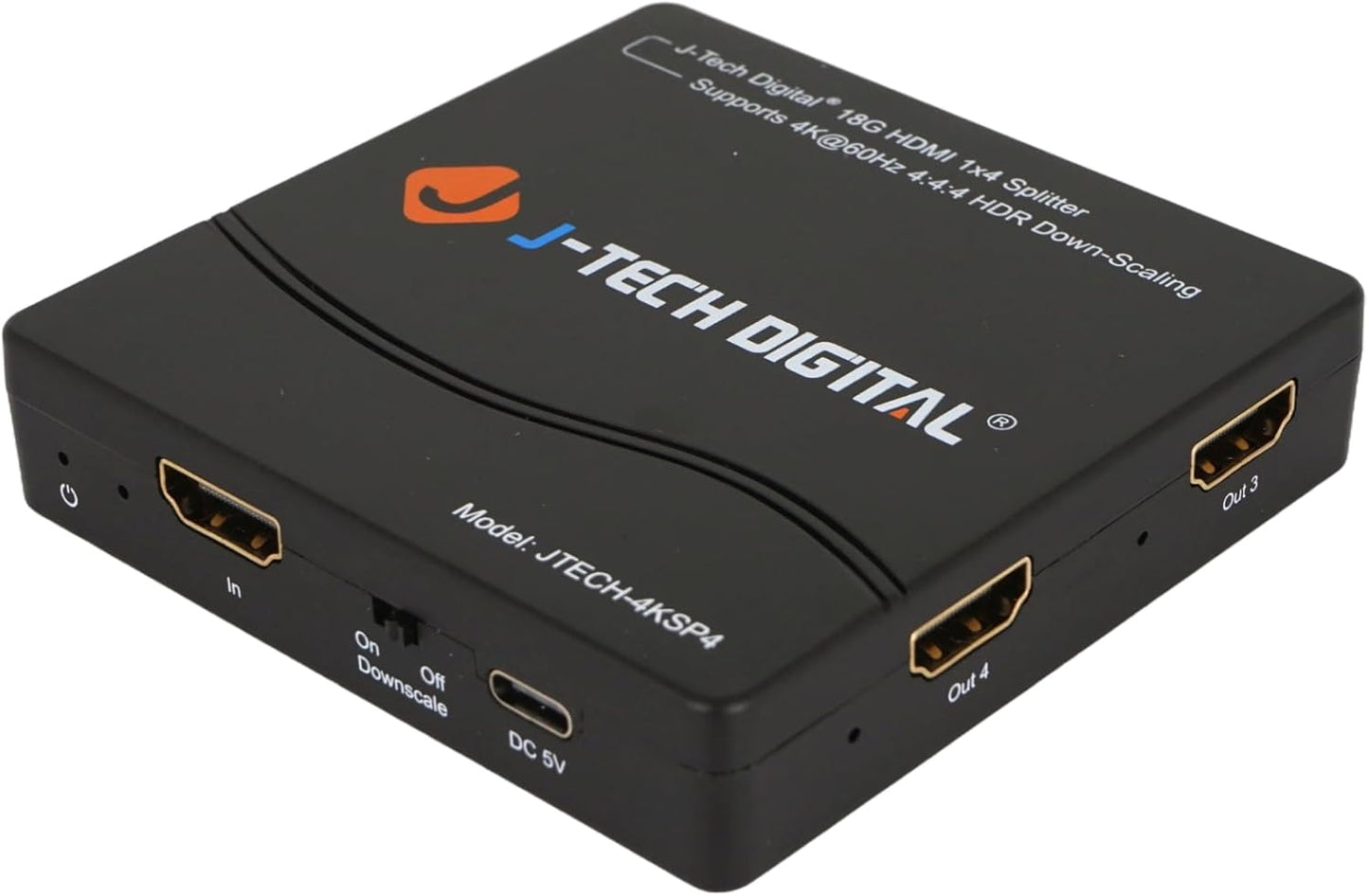 J-Tech Digital HDMI Splitter 4K 60Hz for Multi-Resolution Output