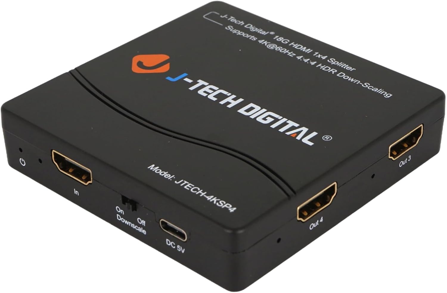 J-Tech Digital HDMI Splitter 4K 60Hz for Multi-Resolution Output