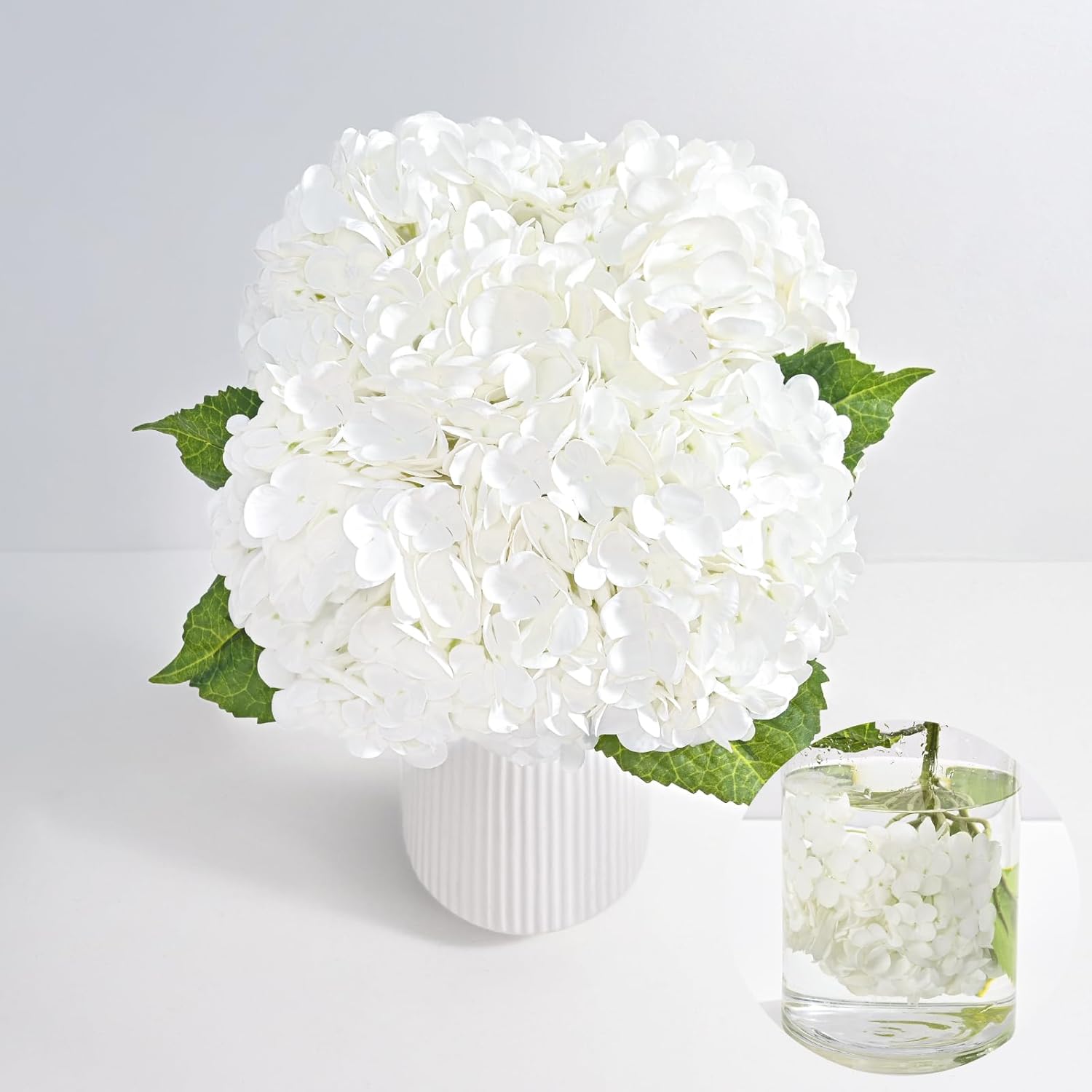 Lifelike 21in Hydrangea Artificial Flowers for Home Decor