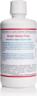 Bright Nickel Plating Solution (32 oz) - Hard, High-Luster Nickel