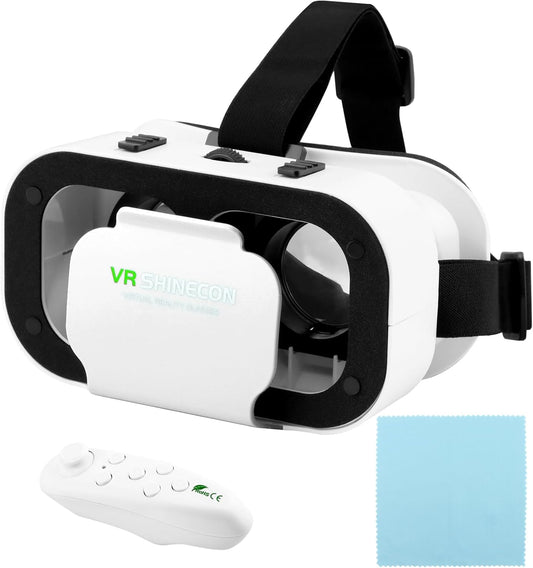 Immerse Yourself: V5 VR Headset w/ Bluetooth Controller