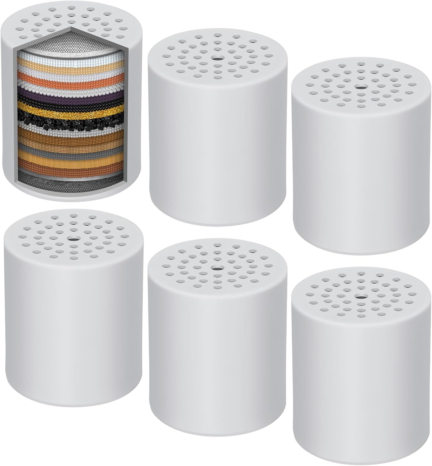 9 Pack Shower Filter Replacement Cartridge for Hard Water Use