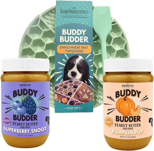 BUDDY BUDDER Superberry Snoot + Pumpkin Pup Blue Dog Treats