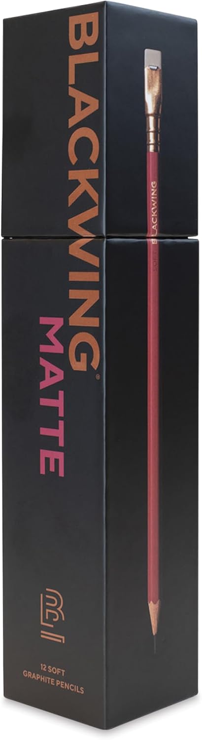 Blackwing Matte Pencils - Premium 3B Soft Lead for Artists