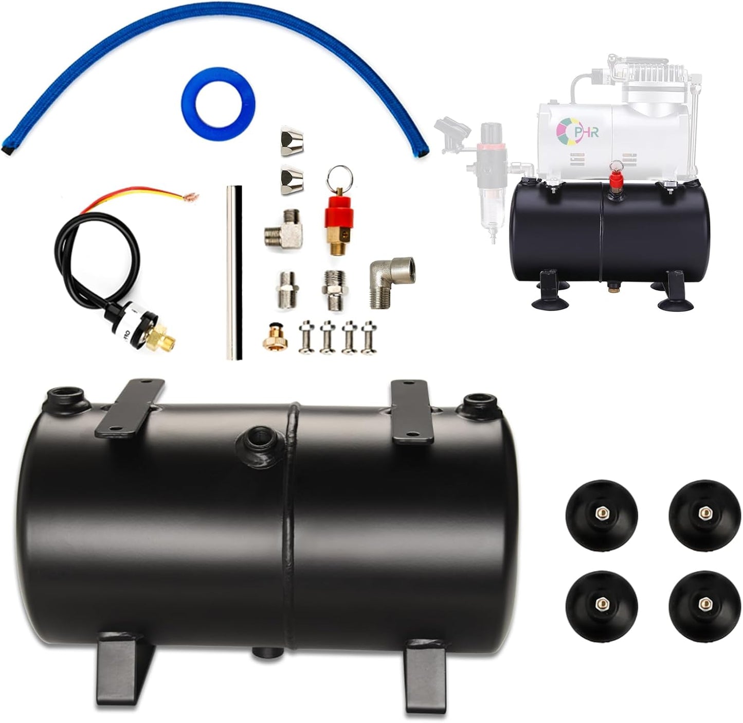 OPHIR 3L Air Tank Kit: Boosts Airbrush Efficiency