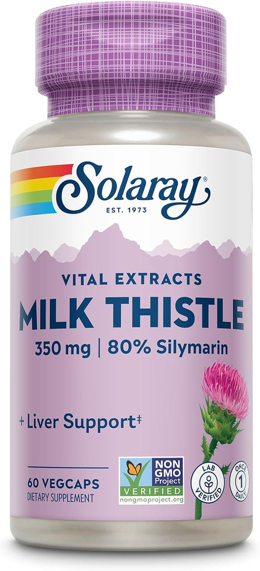 SOLARAY Milk Thistle Seed Extract for Liver Support 350 mg
