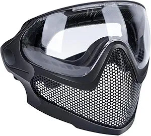 ATAIRSOFT Tactical Safety Full Face Mask with Anti-Fog Goggles Set