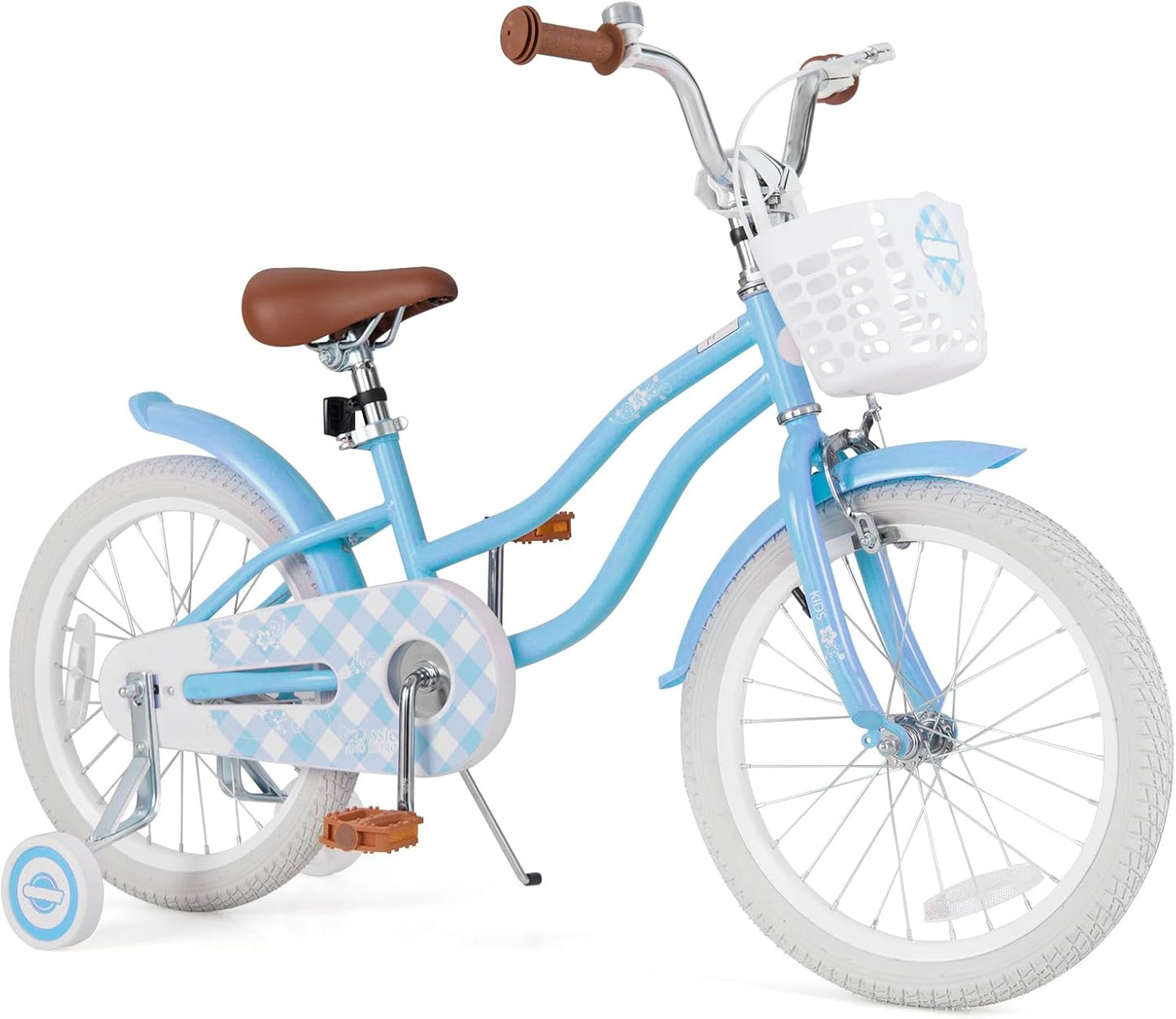 Kids Bike with Adjustable Seat and Removable Basket for Fun