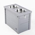 ECOFLEX Piedmont 2-Bowl Elevated Dog Feeder - Space Saving