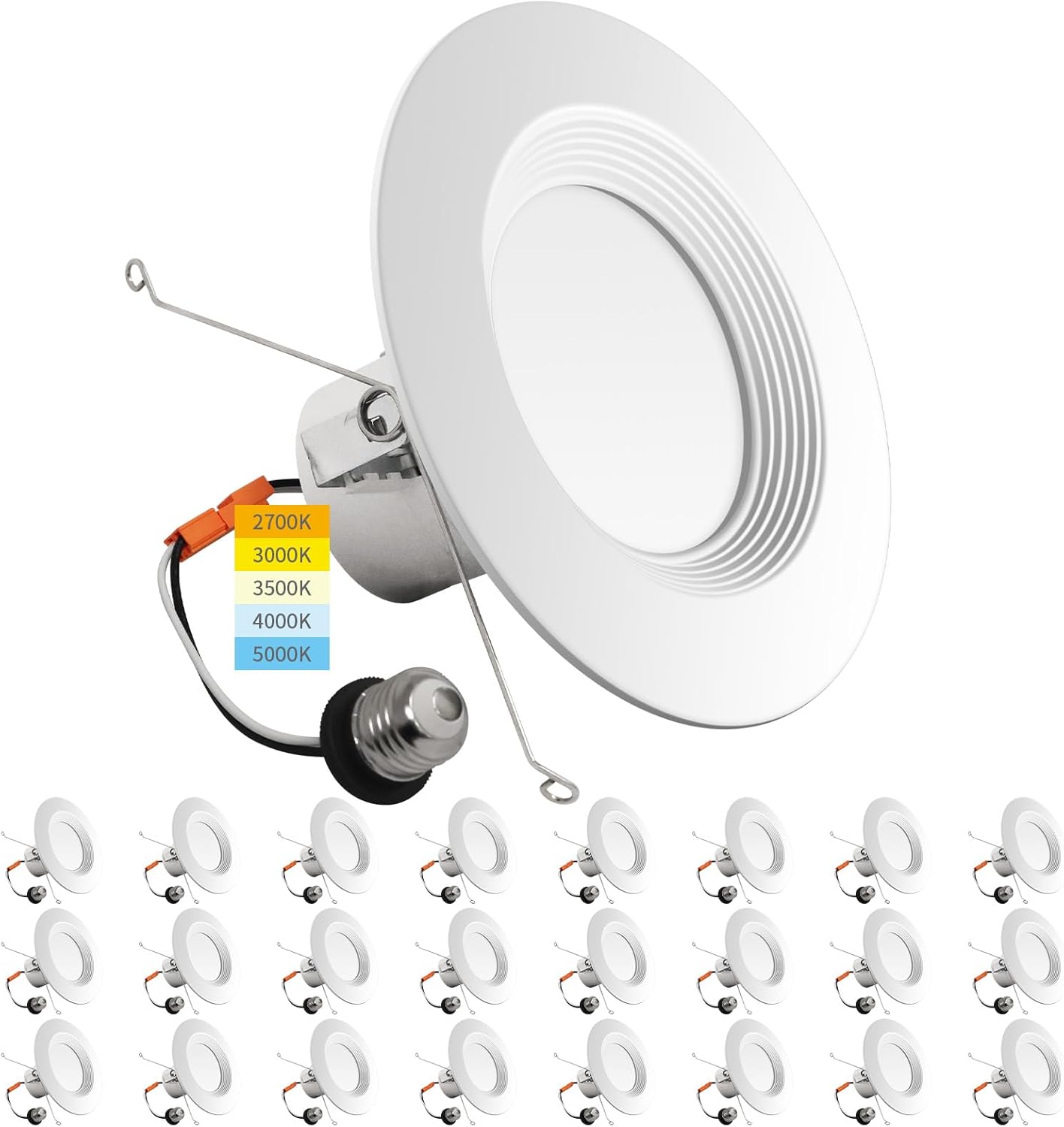 mw 24 Pack 5/6 Inch LED Recessed Light for Home Lighting Needs