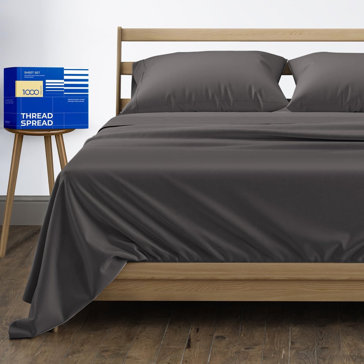 Luxurious 100% Egyptian Cotton Queen Sheets Set for Comfort