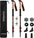 KINGGEAR TPC 100% Carbon Fiber Hiking Poles - Ultra Lightweight