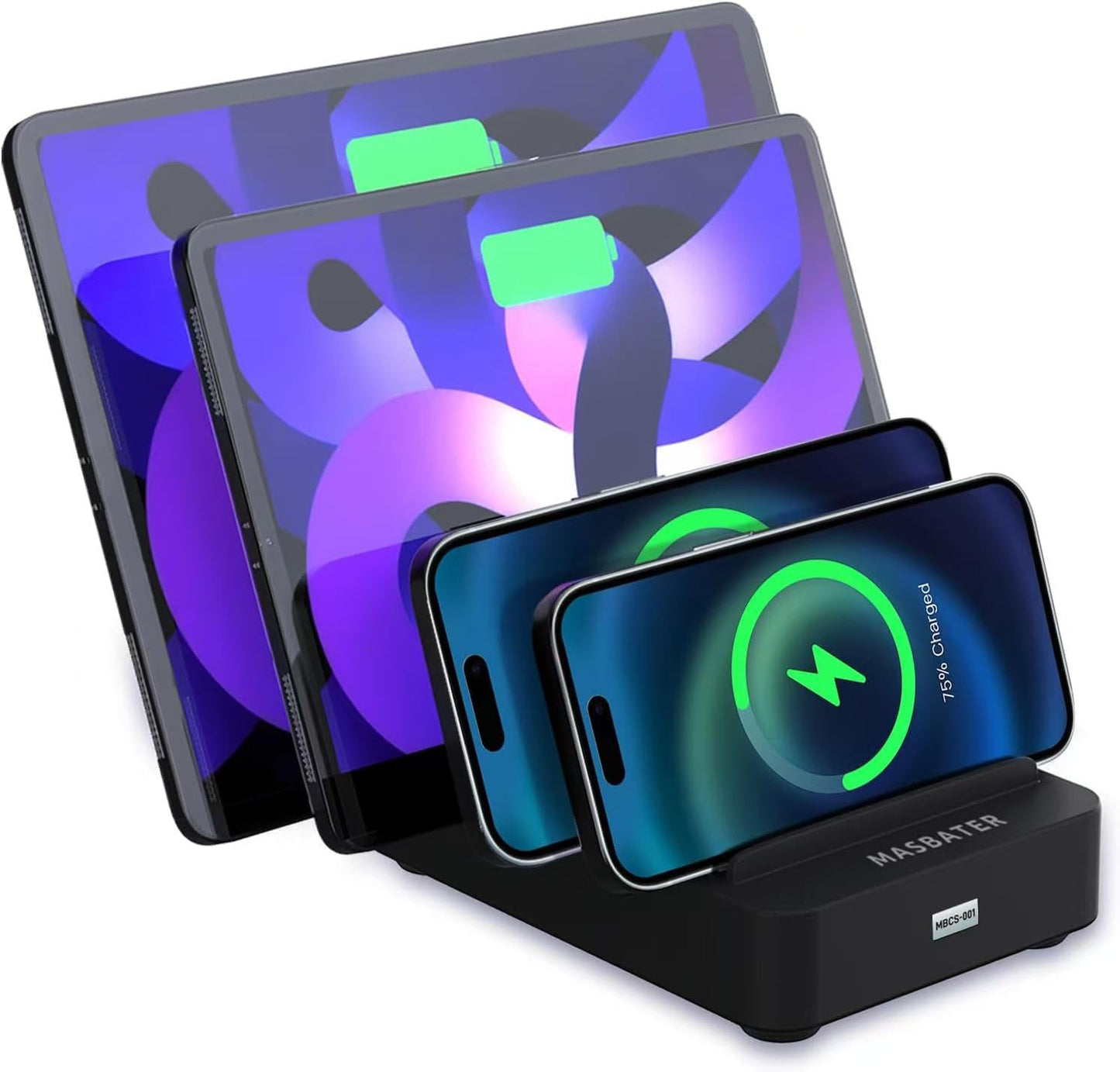 4-Port Charging Station for Multiple Devices - Efficient USB Dock