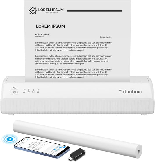 Inkless Portable Printer for On-the-Go Printing