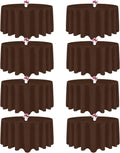 90 Inch Round Tablecloths in 8 Packs for Weddings and Parties