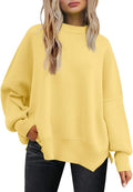 LILLUSORY Women's Oversized Batwing Sweater - Cozy Fall Staple sleeve