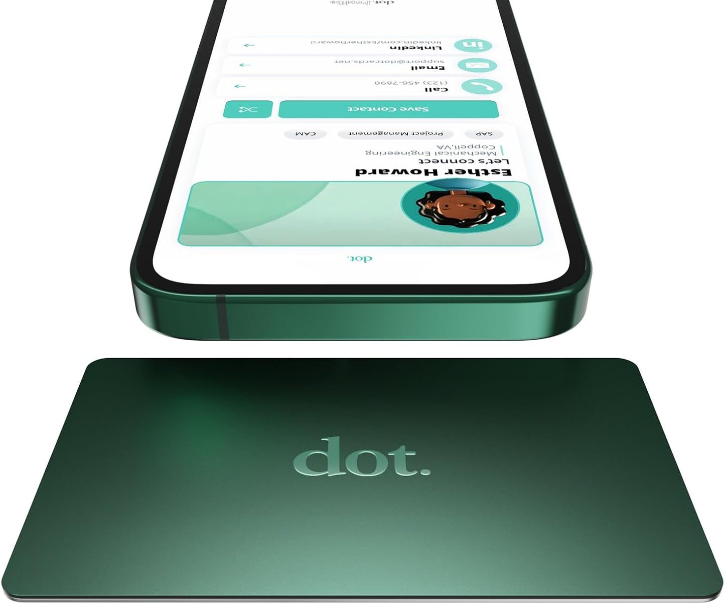 dot. Card Metal Digital Business Card for Easy Sharing