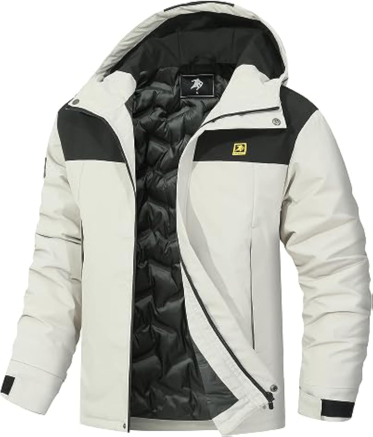 Warm Waterproof Ski Jacket for Men - Windproof Snow Hoodie