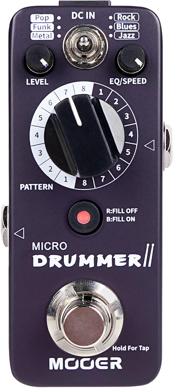 MOOER Micro Drummer II: 48 Drum Grooves, FILL Function