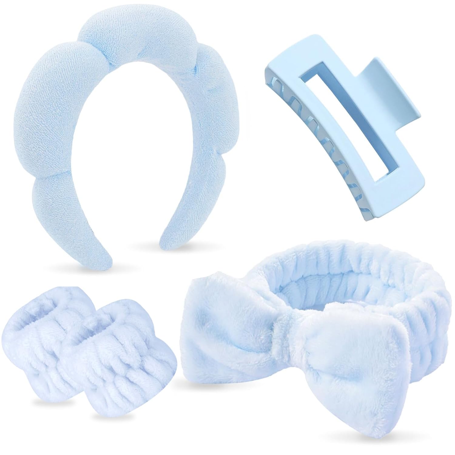Chanaco Non Slip Spa Headband x5 - Thick, Luxe Hair Wraps!