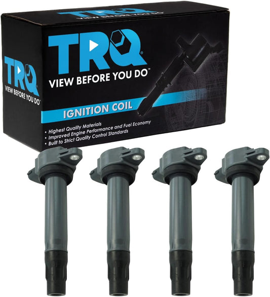 TRQ Ignition Coil Set 4 Piece for Mitsubishi Lancer & Outlander