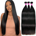 12A Straight Bundles Human Hair Extensions 16 18 20 in - 3 Bundles
