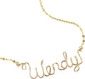Personalized Gold Wire Name Necklace or Anklet - Handcrafted Charm