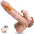Realistic Thrusting Vibrating Dildo 9 in - Hands-Free Remote Control