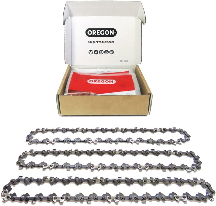 Oregon S56x3 Chainsaw Chains for 16-Inch Bar - Low-Kickback