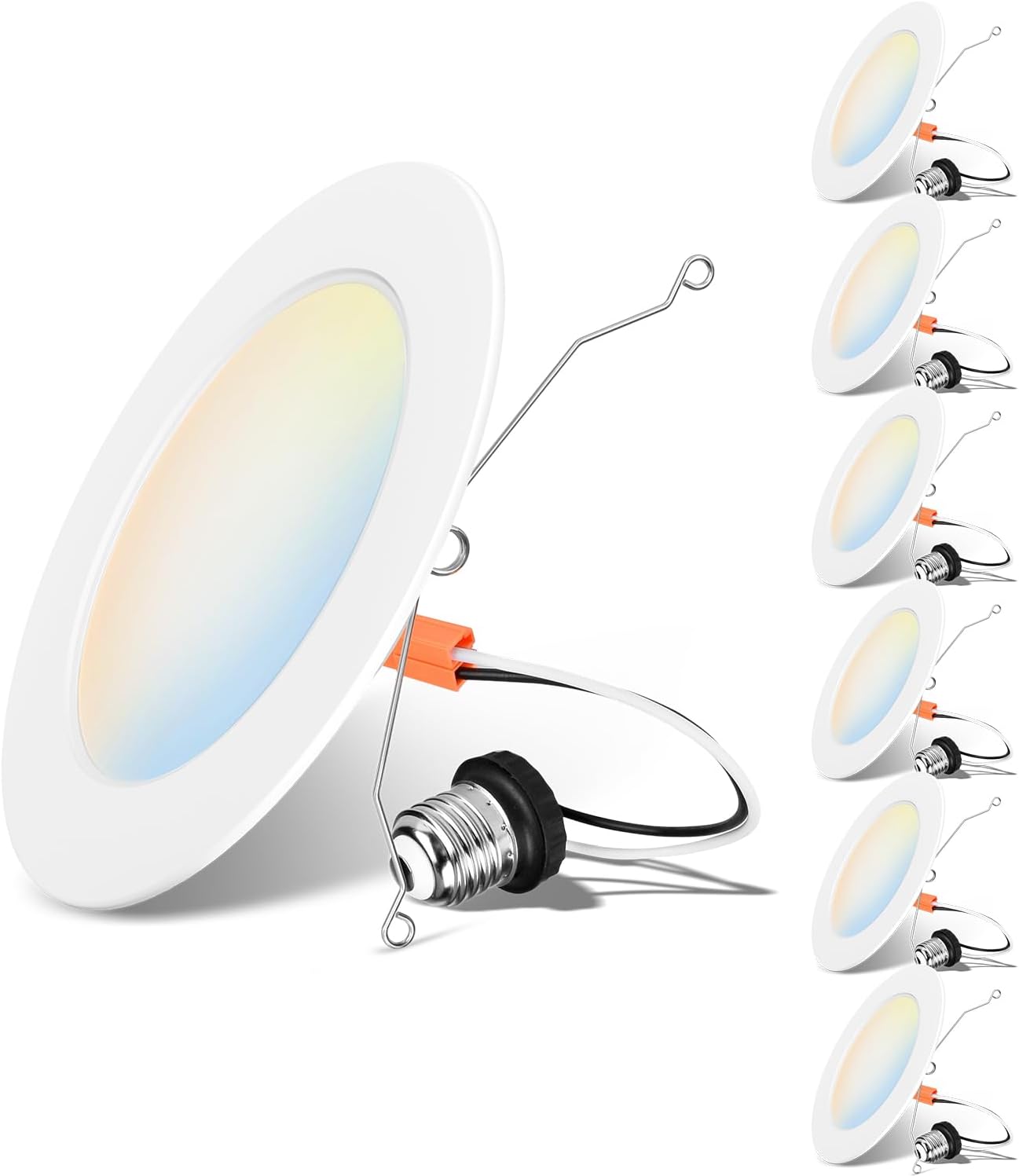 LVWIT 6 Inch Recessed Lighting with 5CCT Color Selection