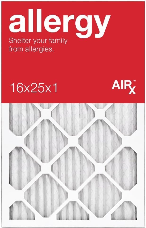 16x25x1 Air Filter MERV 11 by AIRx Filters for HVAC Systems