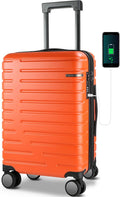 EMPSIGN Carry On Luggage with Spinner Wheels - Durable 20 in Carry-On