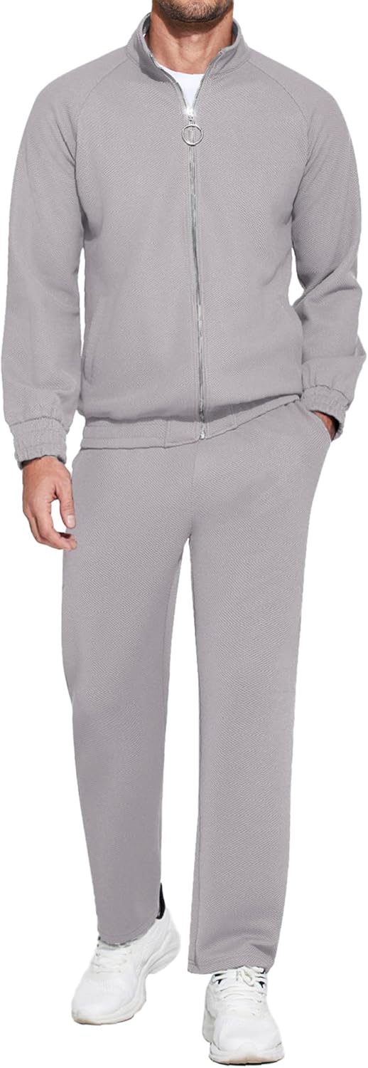 COOFANDY Mens 2 Piece Tracksuit for Casual and Athletic Wear
